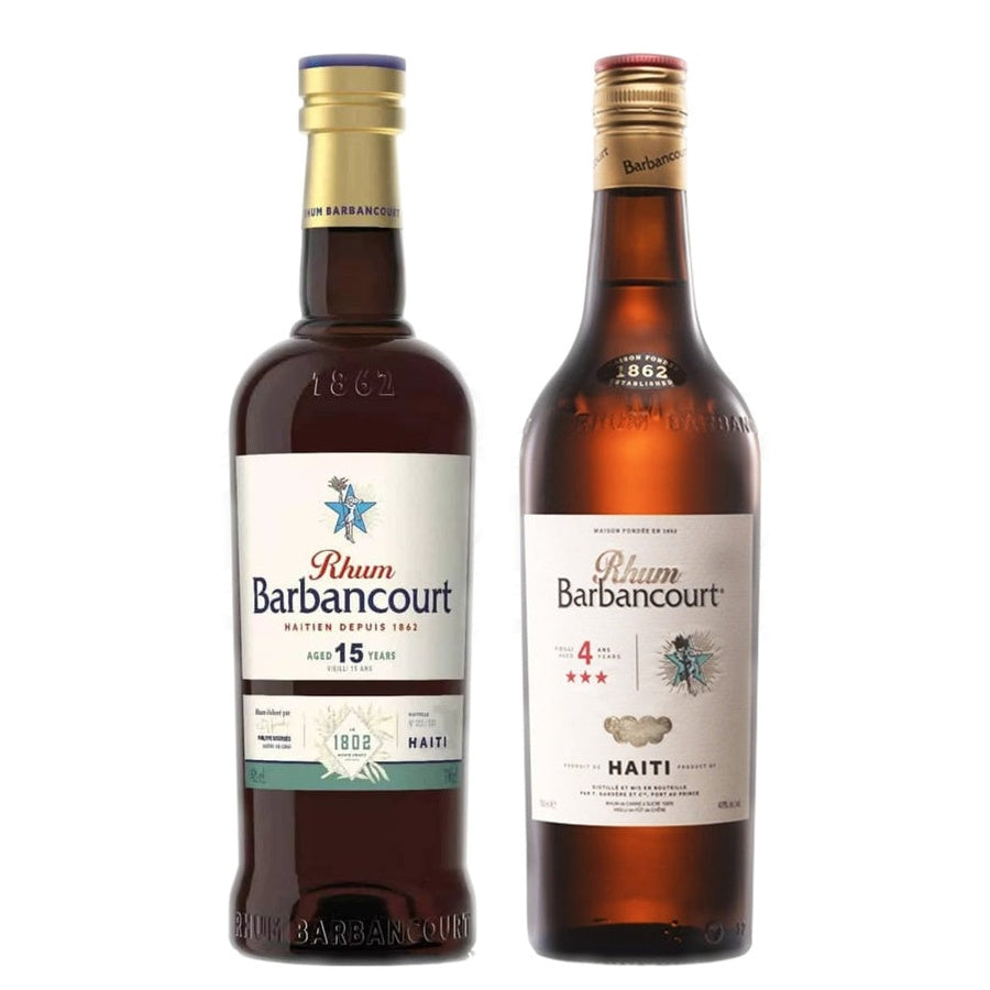 Rhum Barbancourt Aged Rum Estate Reserve 15 Yr and Rhum Barbancourt Aged Rum Three Star 4 Yr