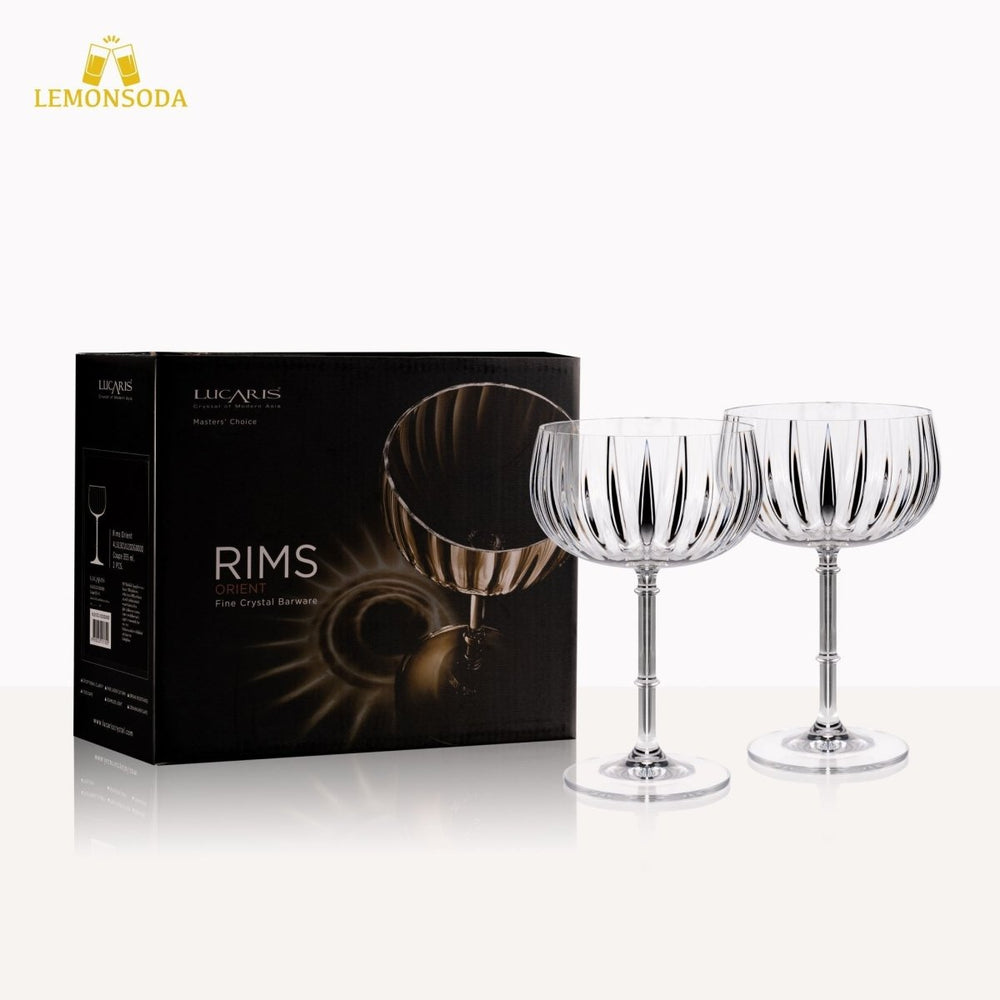 Rims Orient - Coupe Wine Glasses - Set of 2 (355 mL / 12 fl. oz.) - BottleBuzz