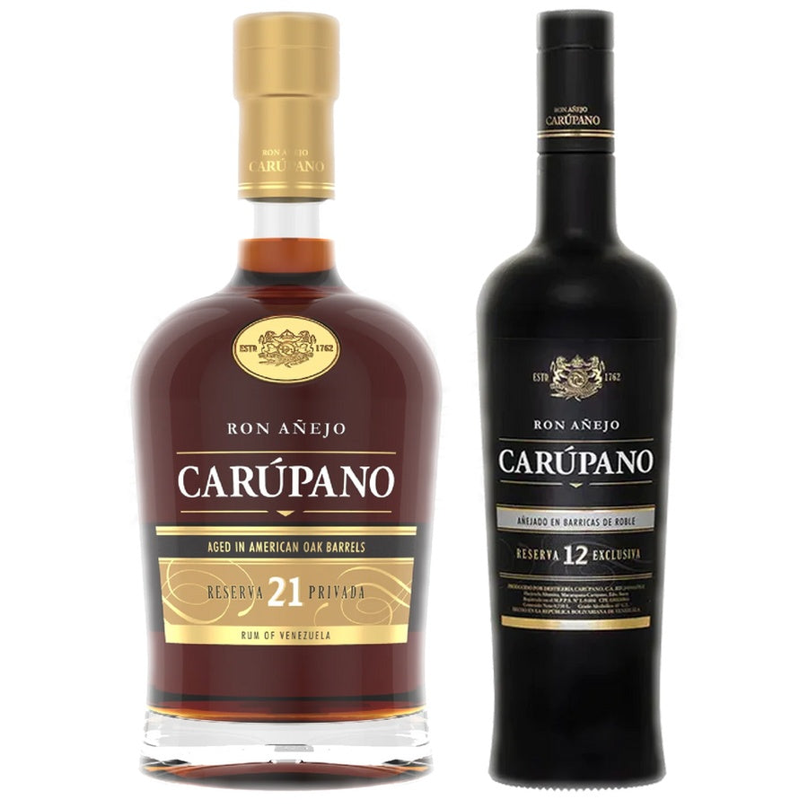 Ron Anejo Carupano Rum Private Reserva and Ron Anejo Carupano Rum Reserva Exclusiva