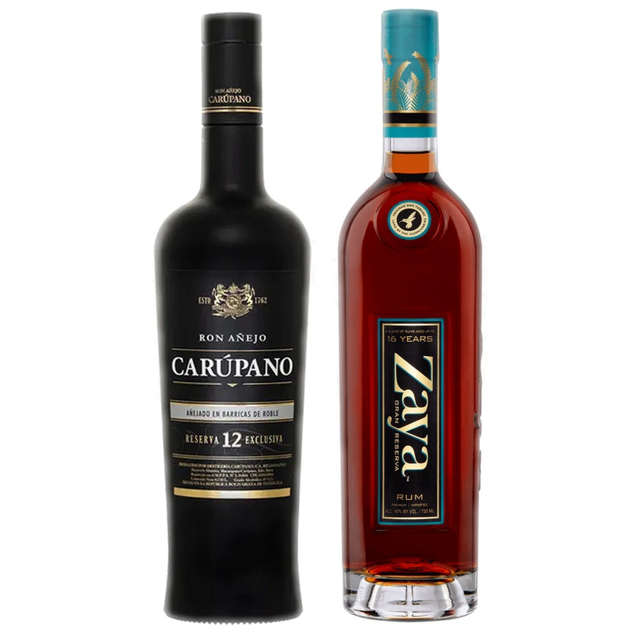Ron Anejo Carupano Rum Reserva Exclusiva and Zaya Grand Reserve Rum