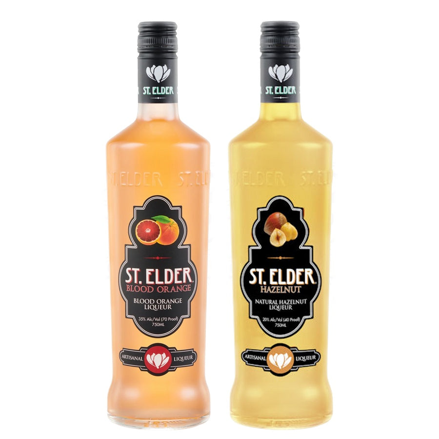 Saint Elder Liqueur Blood Orange and Saint Elder Liqueur Hazelnut
