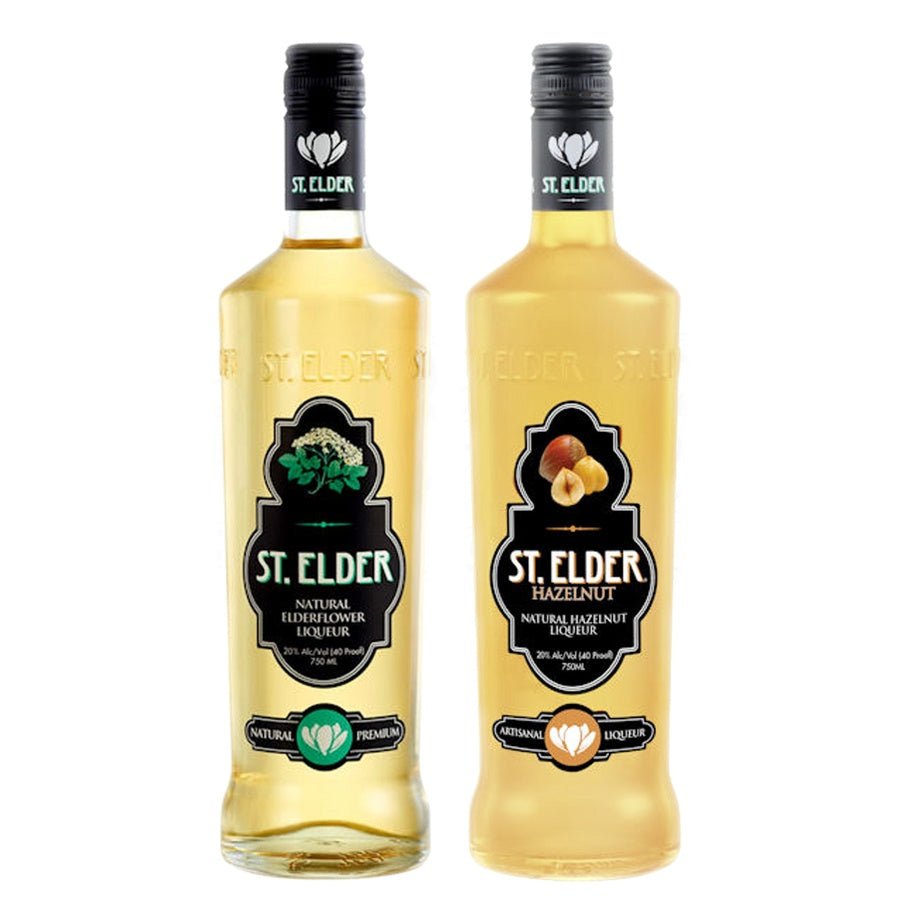 Saint Elder Liqueur Elderflower and Saint Elder Liqueur Hazelnut