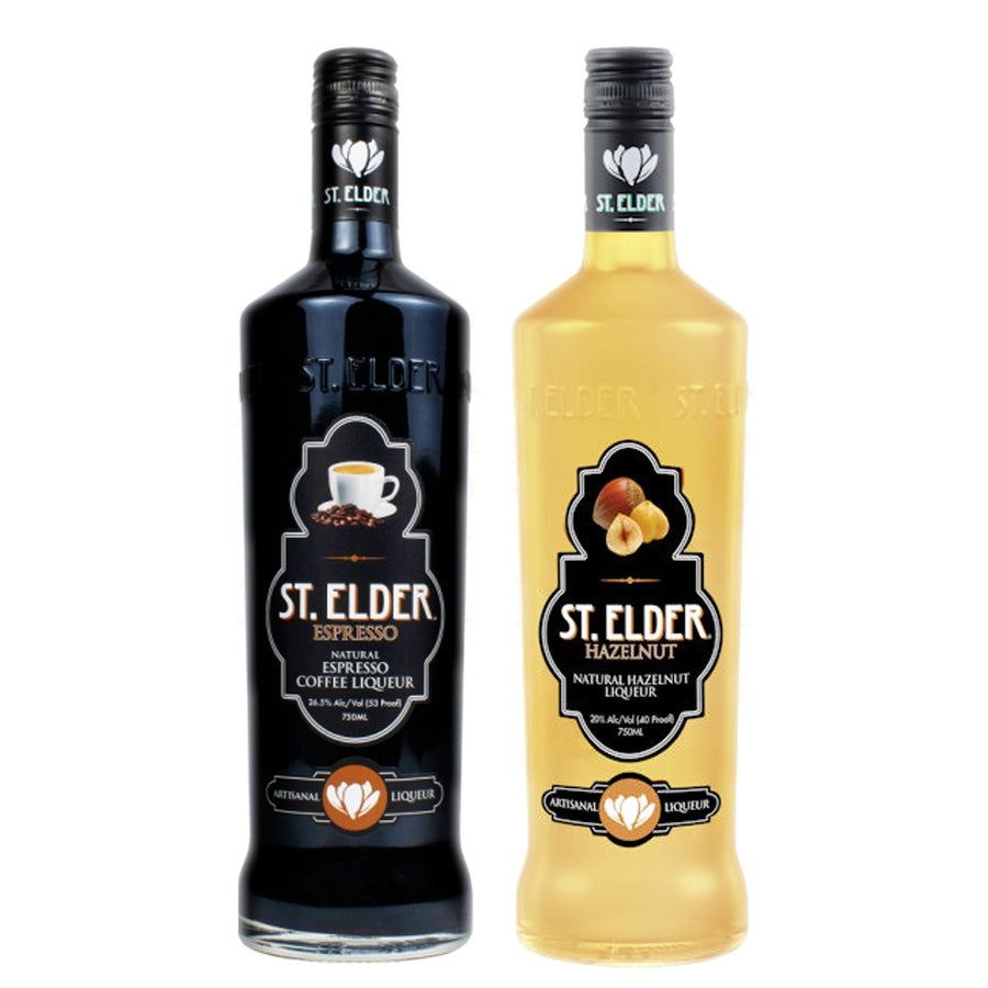 Saint Elder Liqueur Espresso and Saint Elder Liqueur Hazelnut