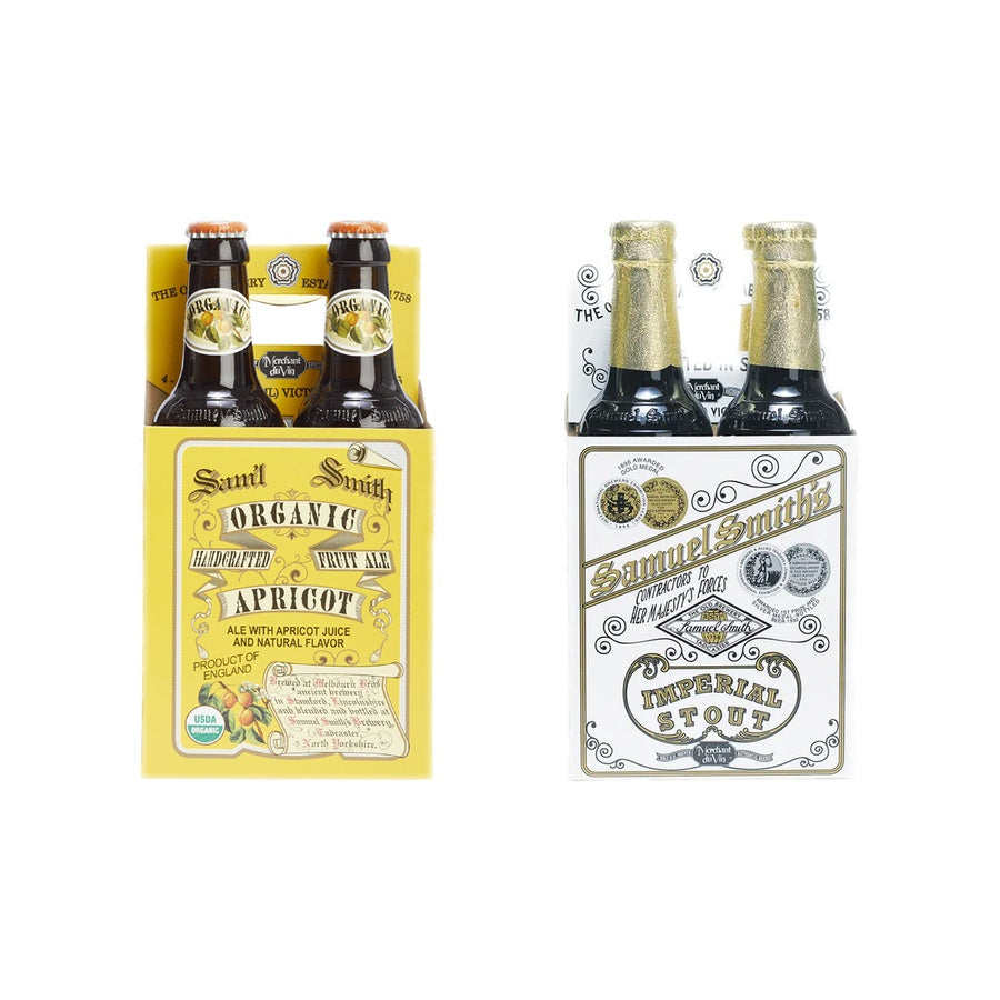 Samuel Smith Apricot Beer 12 Pack and Samuel Smith Imperial Stout 12 Pack