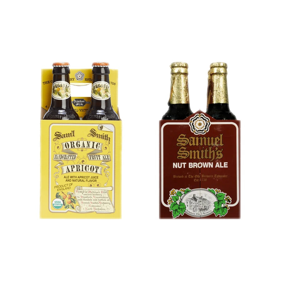 Samuel Smith Apricot Beer 12 Pack and Samuel Smith Nut Brown Ale 12 Pack