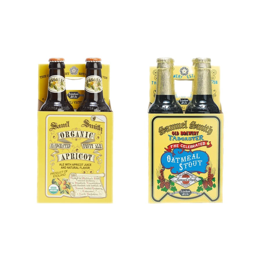 Samuel Smith Apricot Beer 12 Pack and Samuel Smith Oatmeal Stout 12 Pack
