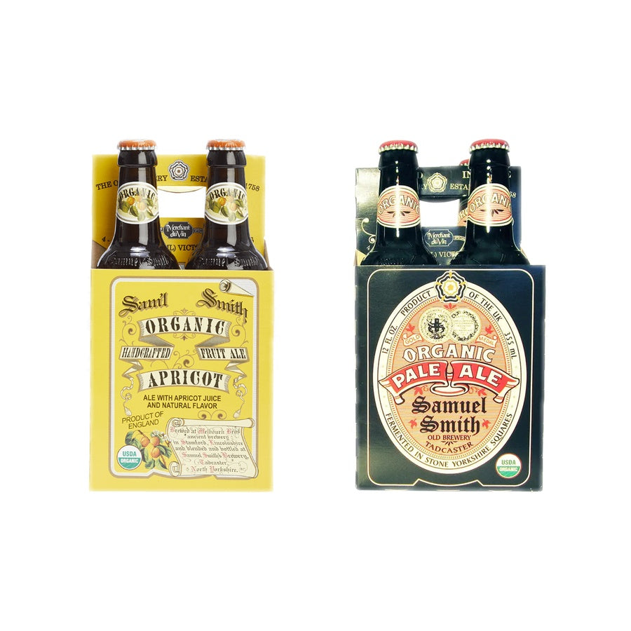 Samuel Smith Apricot Beer 12 Pack and Samuel Smith Organic Pale Ale 12 Pack