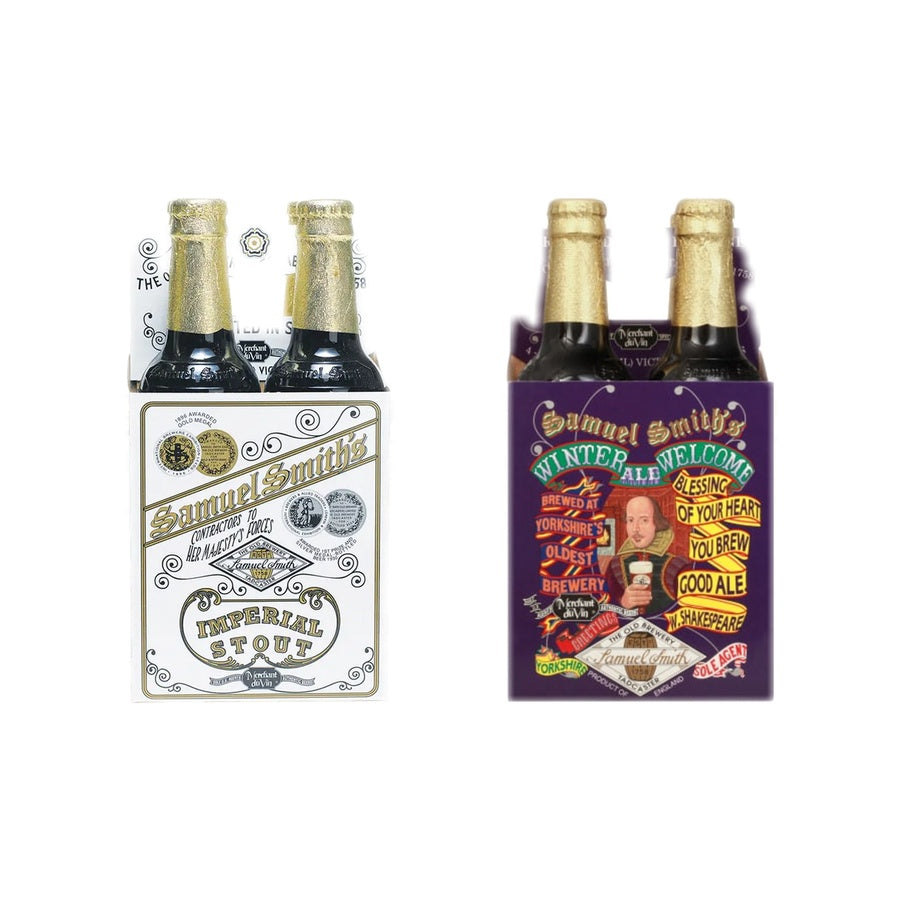 Samuel Smith Imperial Stout 12 Pack and Samuel Smith Winter Welcome Ale 12 Pack