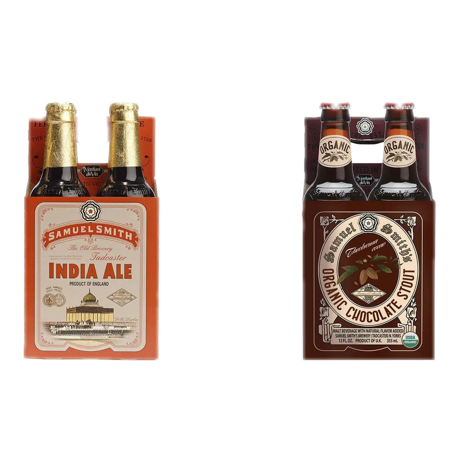 Samuel Smith India Pale Ale 12 Pack and Samuel Smith Organic Chocolate Stout 12 Pack