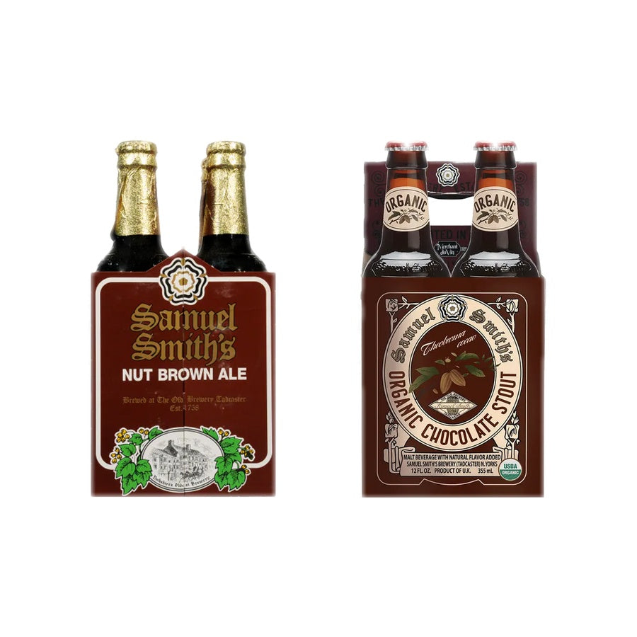 Samuel Smith Nut Brown Ale 12 Pack and Samuel Smith Organic Chocolate Stout 12 Pack
