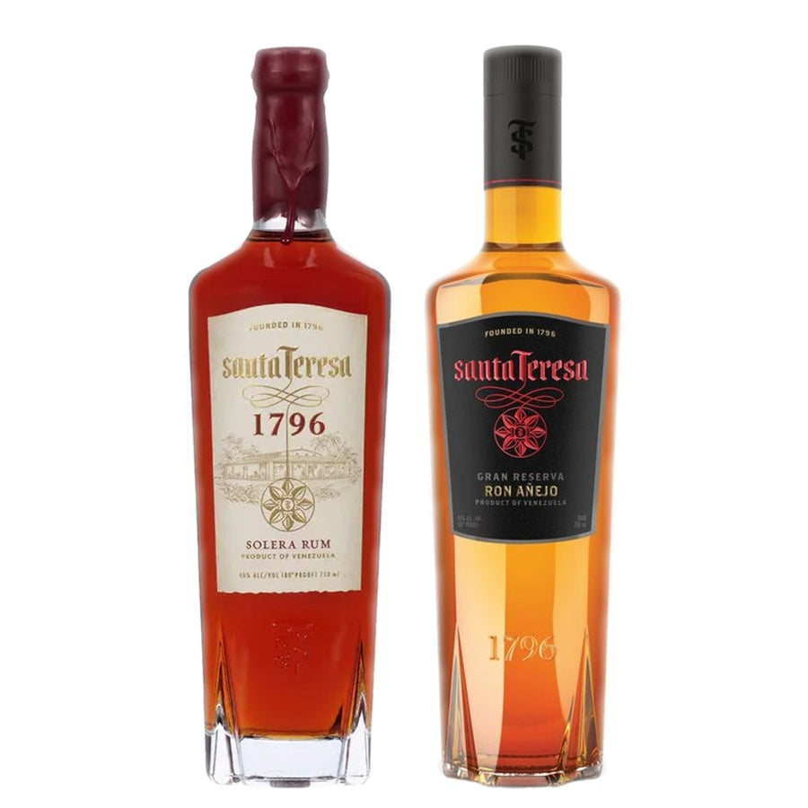 Santa Teresa 1796 Solera Rum and Santa Teresa Aged Rum Anejo Gran Reserva