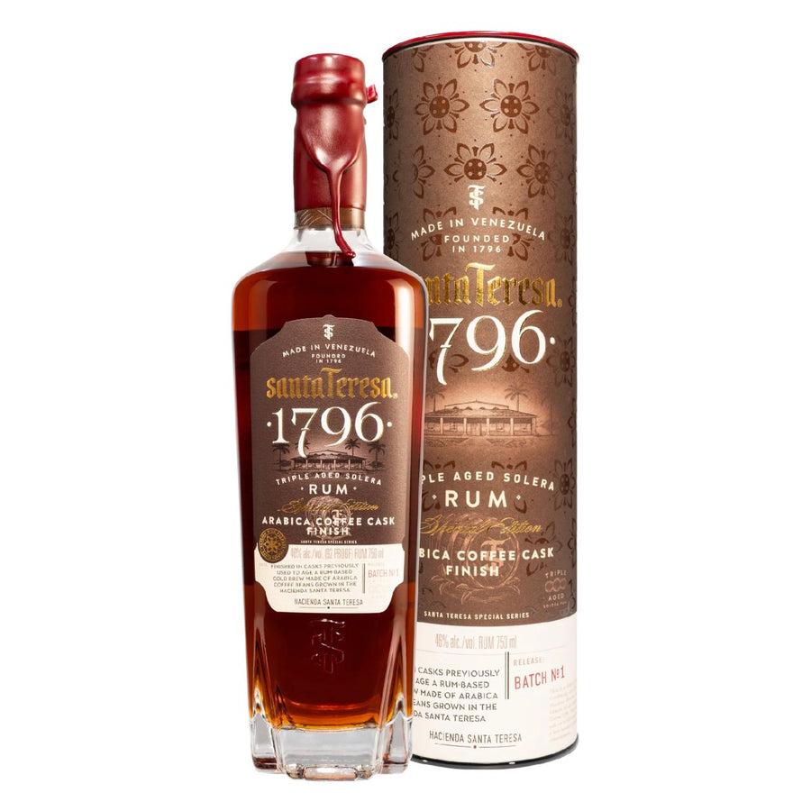 Santa Teresa Dark Rum 1796 Triple Aged Solera Special Edition Arabica Coffee Cask Finish - BottleBuzz