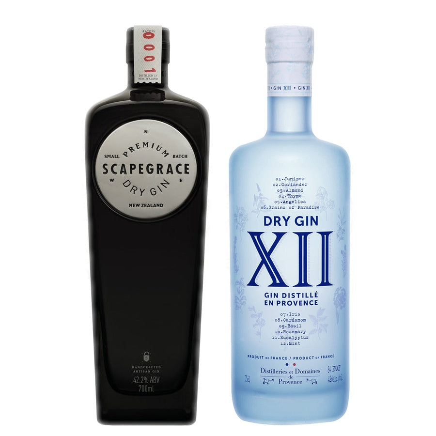 Scapegrace Dry Gin Small Batch and xii Dry Gin