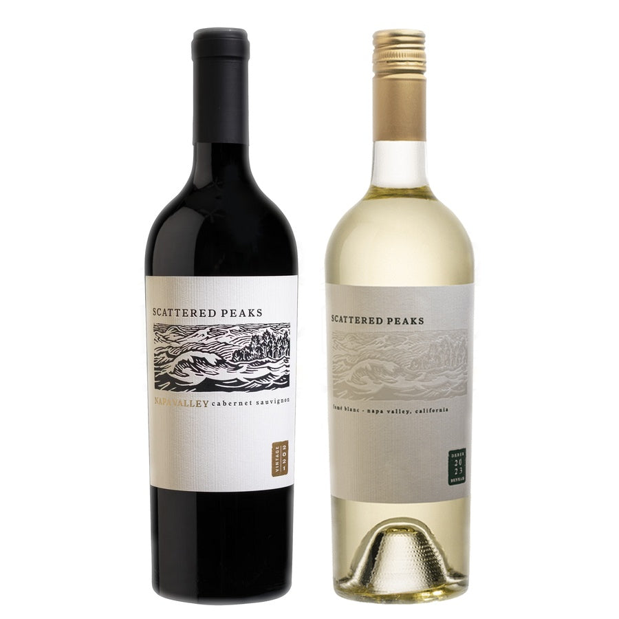 Scattered Peaks Cabernet Sauvignon and Scattered Peaks Fume Blanc Napa