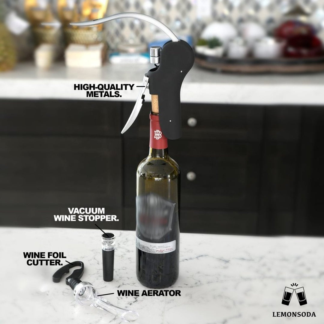 Screwpull Lever Wine Bottle Opener Set - BottleBuzz