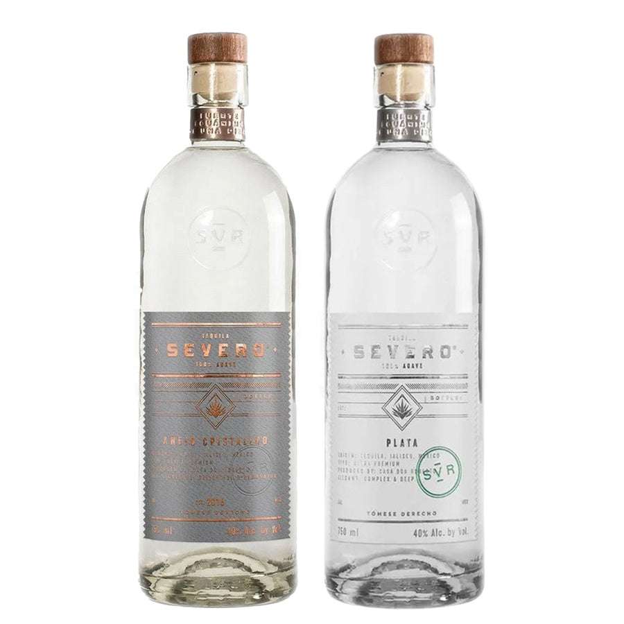 Severo Tequila Anejo Cristalino and Severo Tequila Plata