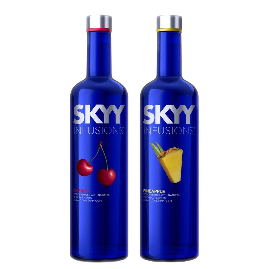SKYY Infusions Cherry Vodka and SKYY Infusions Pineapple Vodka