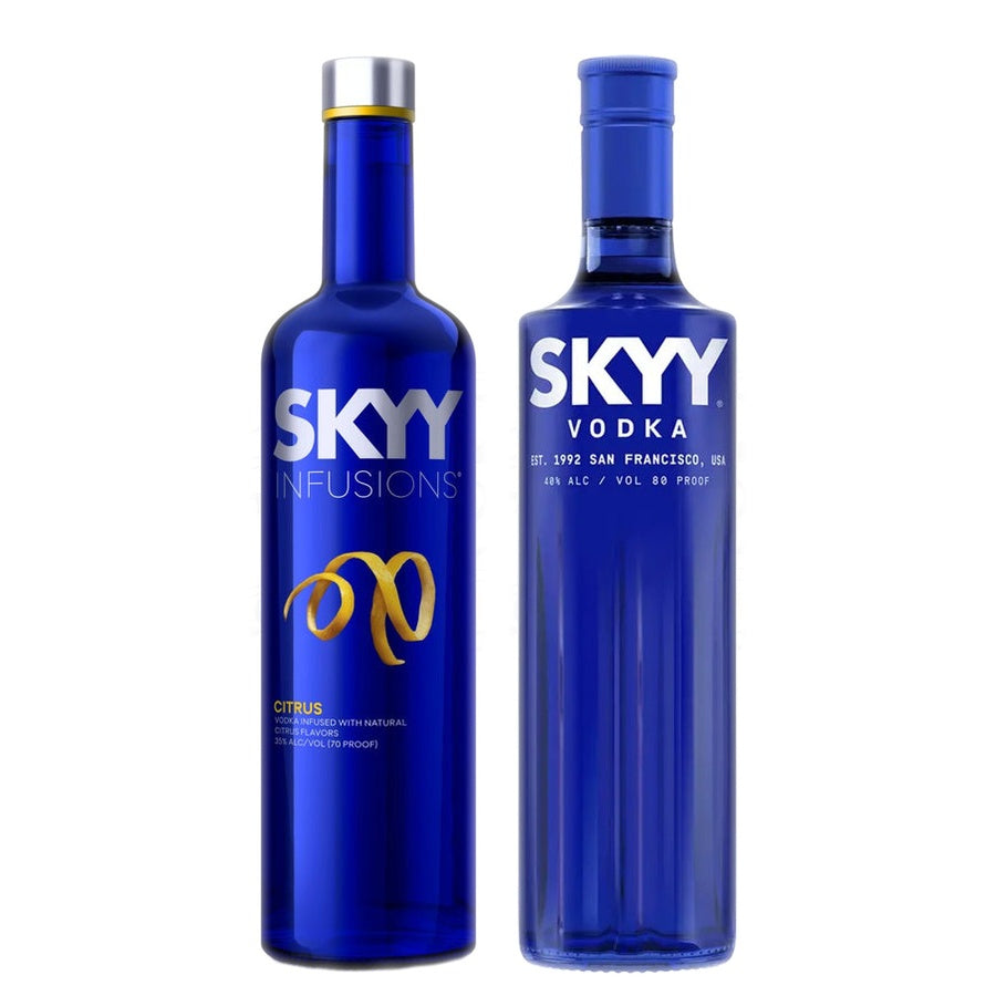 SKYY Infusions Citrus Vodka and SKYY Vodka