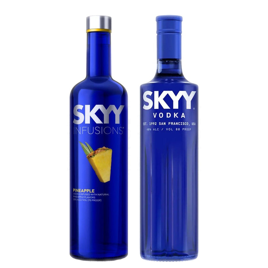SKYY Infusions Pineapple Vodka and SKYY Vodka