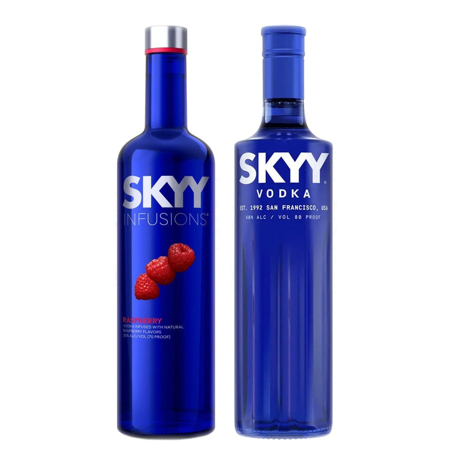 SKYY Infusions Raspberry Vodka and SKYY Vodka