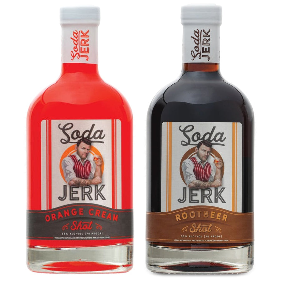 Soda Jerk Orange Cream Shot and Soda Jerk Root Beer Shot