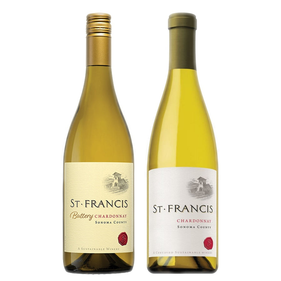 St. Francis Buttery Chardonnay and St. Francis Chardonnay