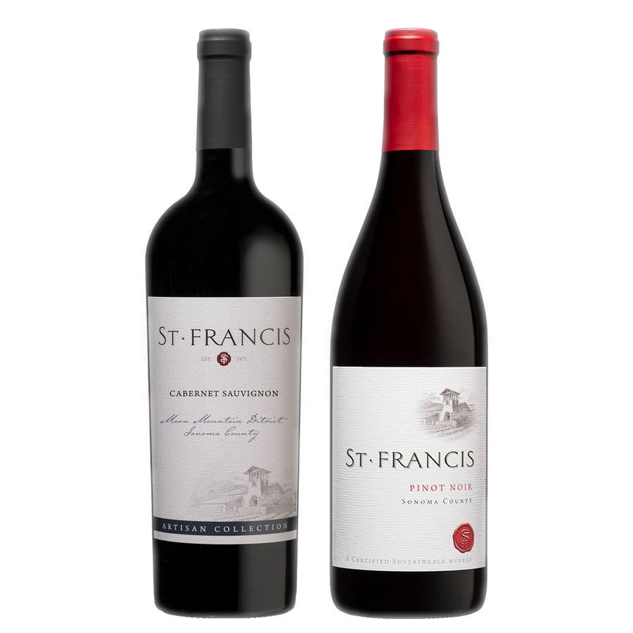 St. Francis Cabernet Sauvignon and St. Francis Pinot Noir