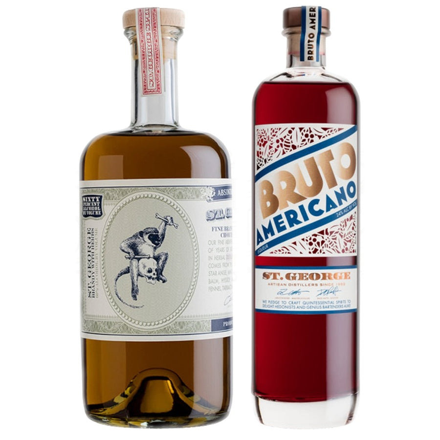 St. George Spirits Absinthe Verte and St. George Spirits Bruto Americano