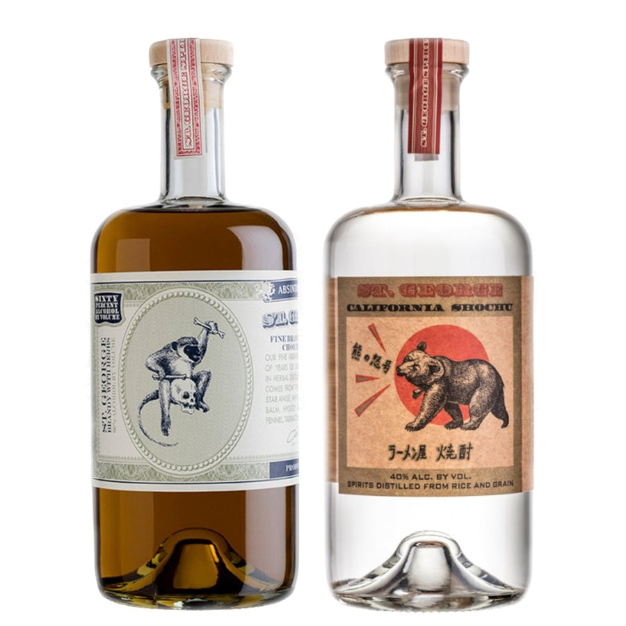 St. George Spirits Absinthe Verte and St. George Spirits California Shochu