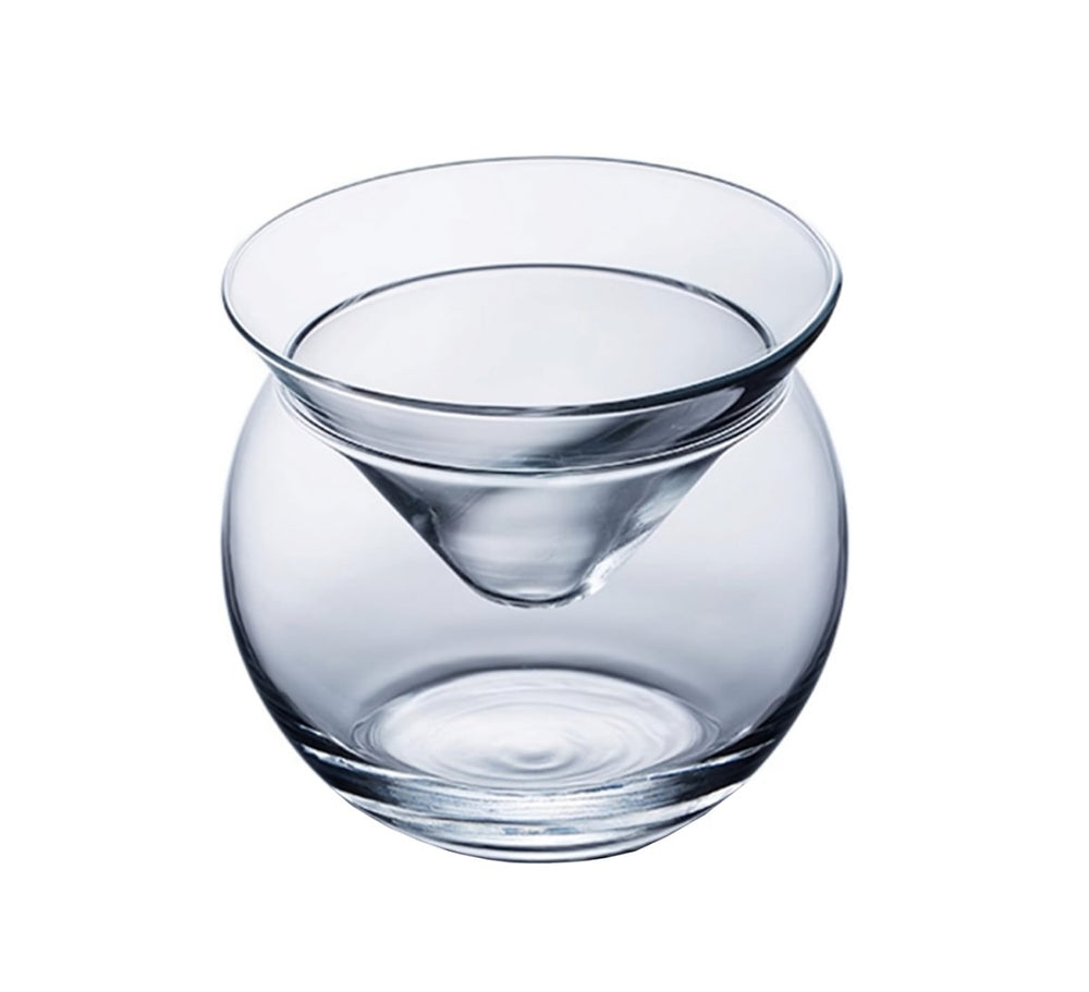 Stemless Martini Glasses with Chiller 7oz - BottleBuzz