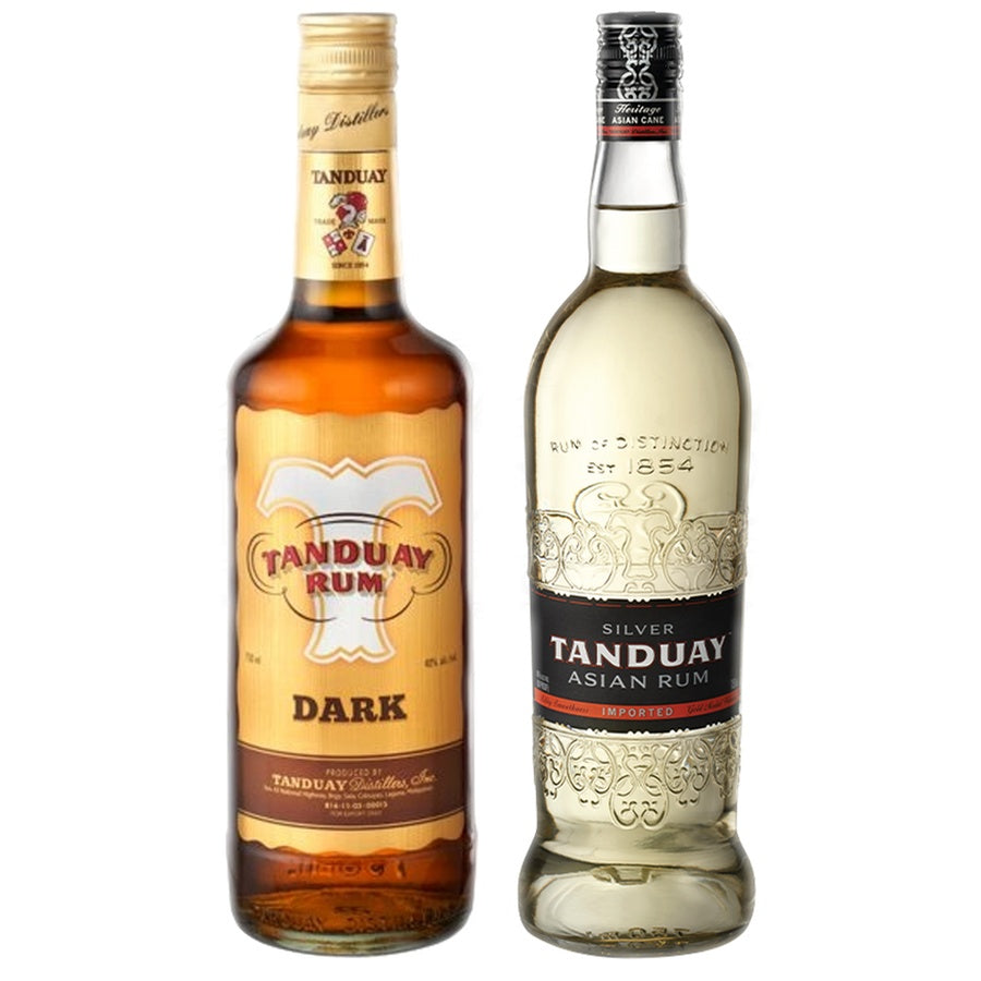 Tanduay Dark Rum and Tanduay Silver Asian Rum 5 Yr