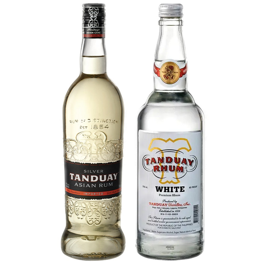 Tanduay Silver Asian Rum 5 Yr and Tanduay White Rum