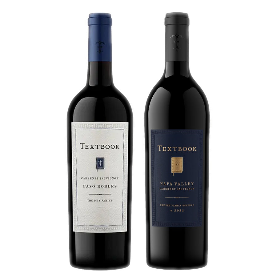 Textbook Paso Robles Cabernet Sauvignon and Textbook Reserve Napa Cabernet Sauvignon