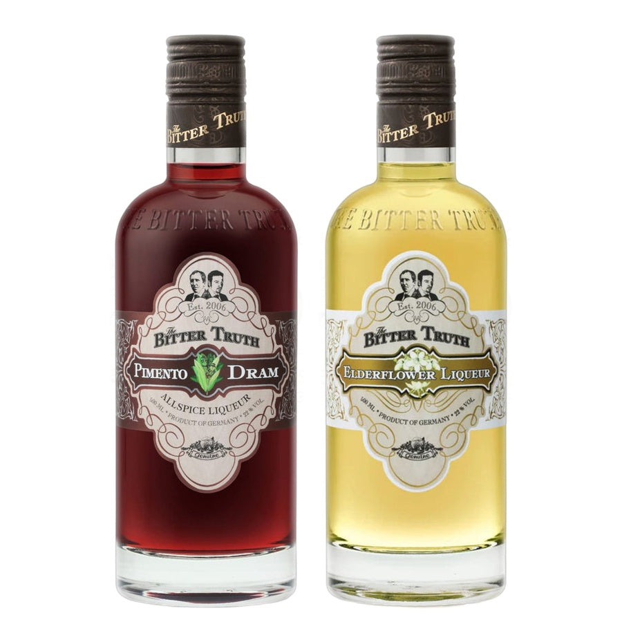 The Bitter Truth All Spice Liqueur Pimento Dram and The Bitter Truth Elderflower Liqueur