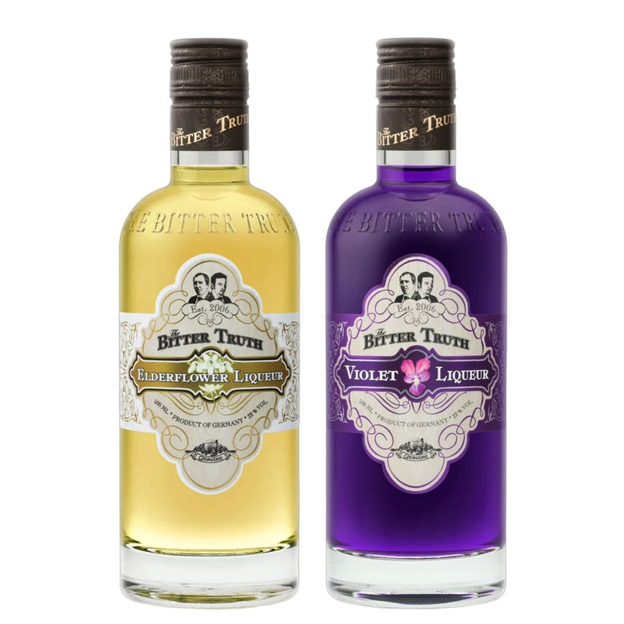 The Bitter Truth Elderflower Liqueur and The Bitter Truth Violet Liqueur