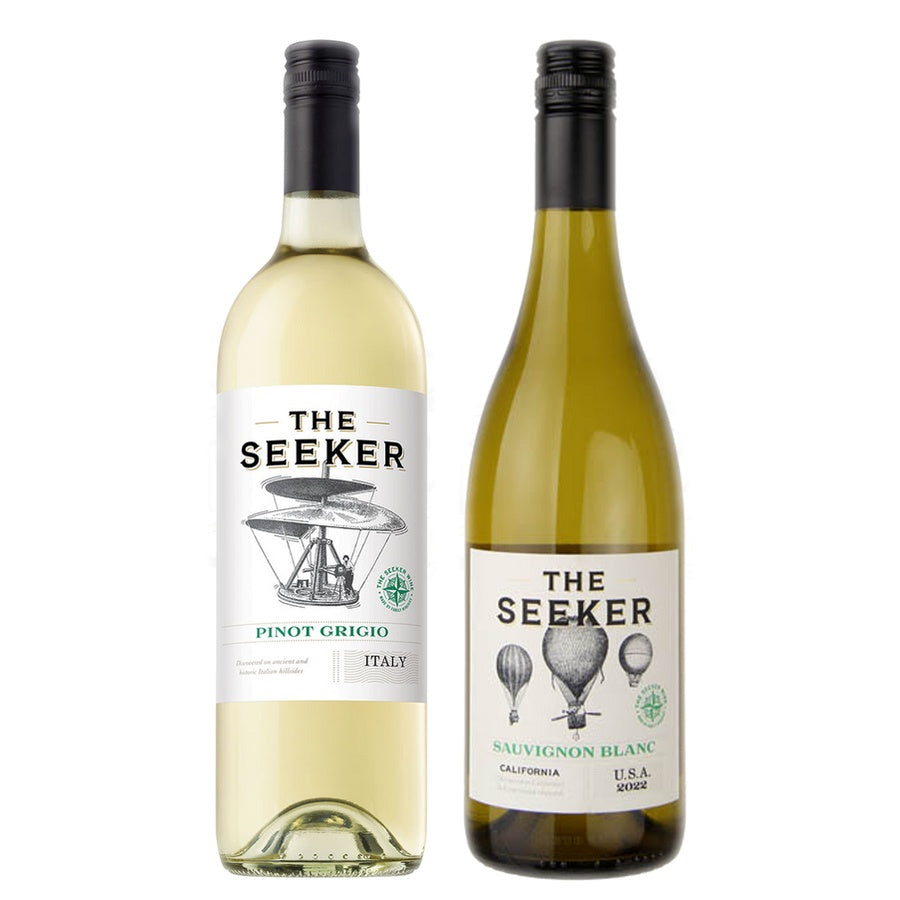 The Seeker Pinot Grigio and The Seeker Sauvignon Blanc