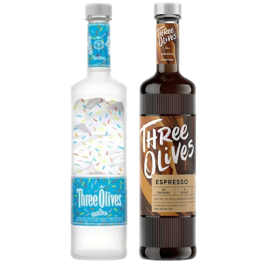 Three Olives Cake Vodka and Three Olives Espresso Vodka