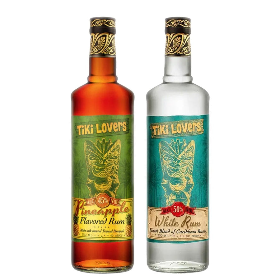 Tiki Lovers Pineapple Flavored Rum and Tiki Lovers White Rum