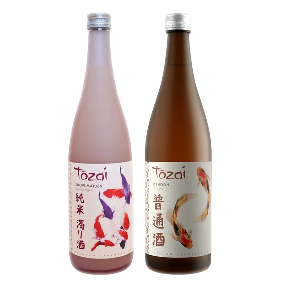 Tozai Snow Maiden Junmai Nigori Sake and Tozai Typhoon