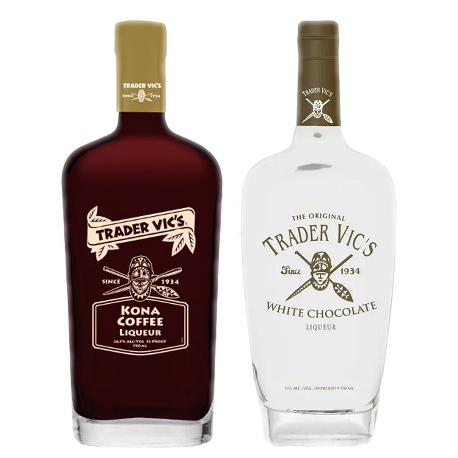 Trader Vic's Kona Coffee Liqueur and Trader Vic's White Chocolate Liqueur