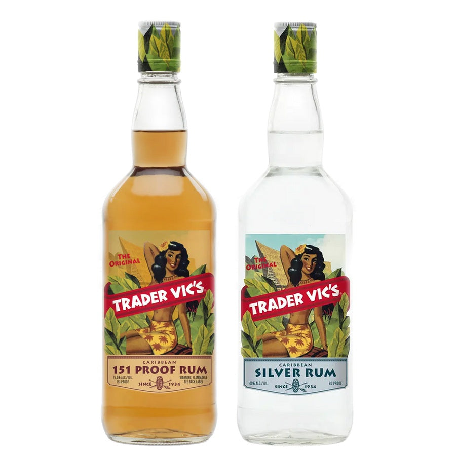Trader Vic's Overproof Rum 151 and Trader Vic's Silver Rum