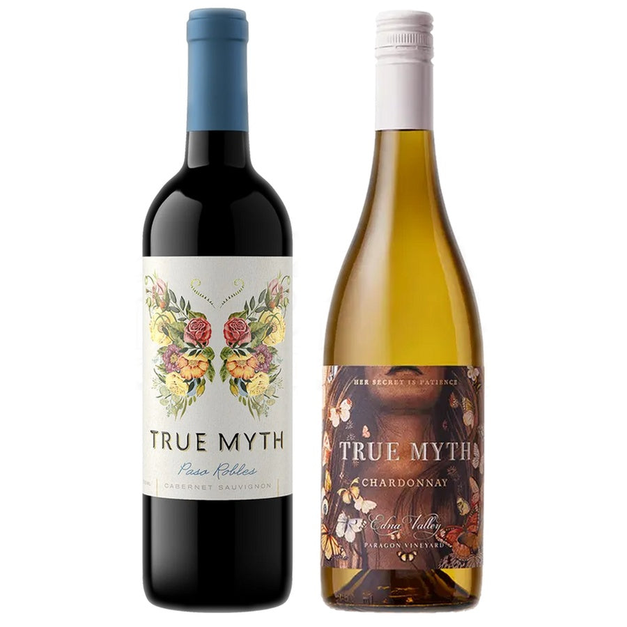 True Myth Cabernet Sauvignon and True Myth Chardonnay