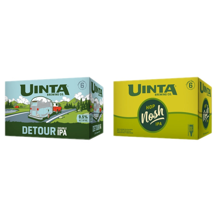 Uinta Detour Double IPA 24 Pack and Uinta Hop Nosh IPA 24 Pack