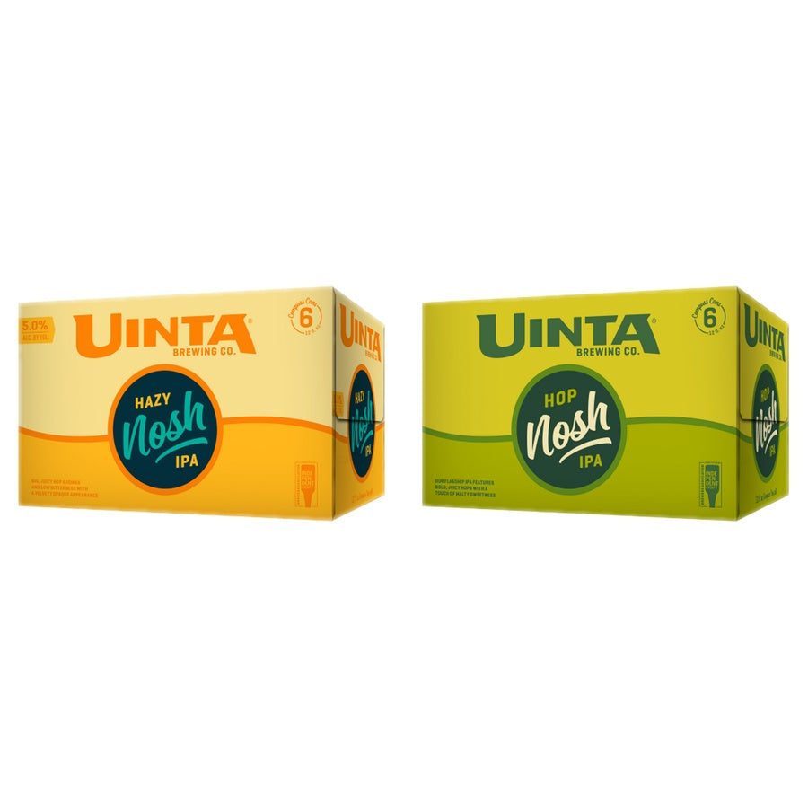 Uinta Hop Nosh Hazy IPA 24 Pack and Uinta Hop Nosh IPA 24 Pack