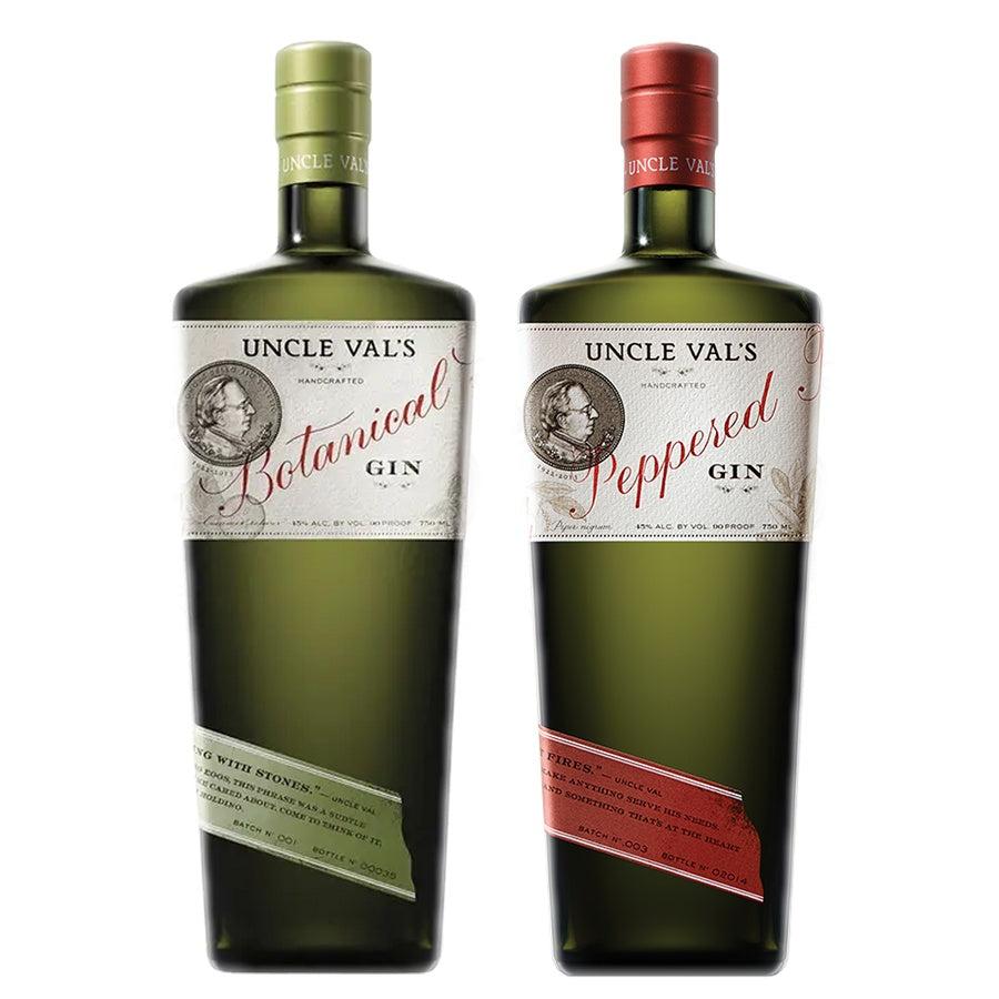 Uncle Vals Gin Botanical and Uncle Vals Gin Peppered