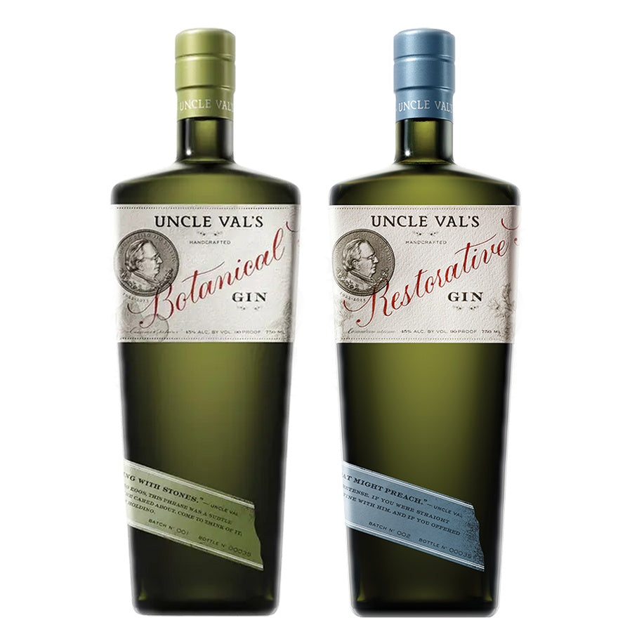 Uncle Vals Gin Botanical and Uncle Vals Gin Restorative