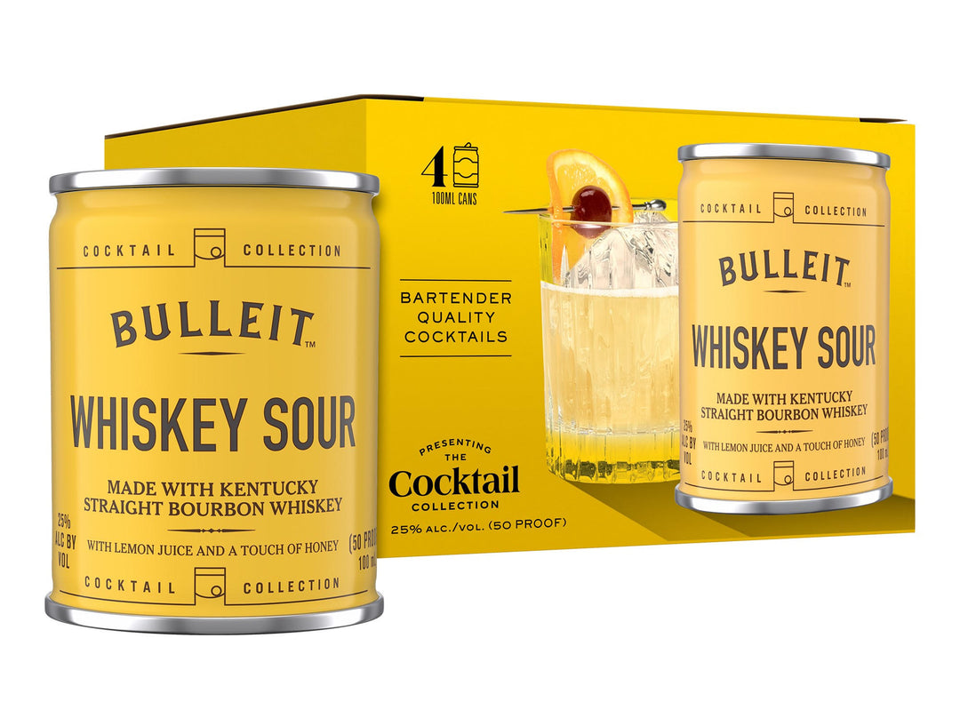Bulleit Whiskey Sour Canned Cocktail 4Pk