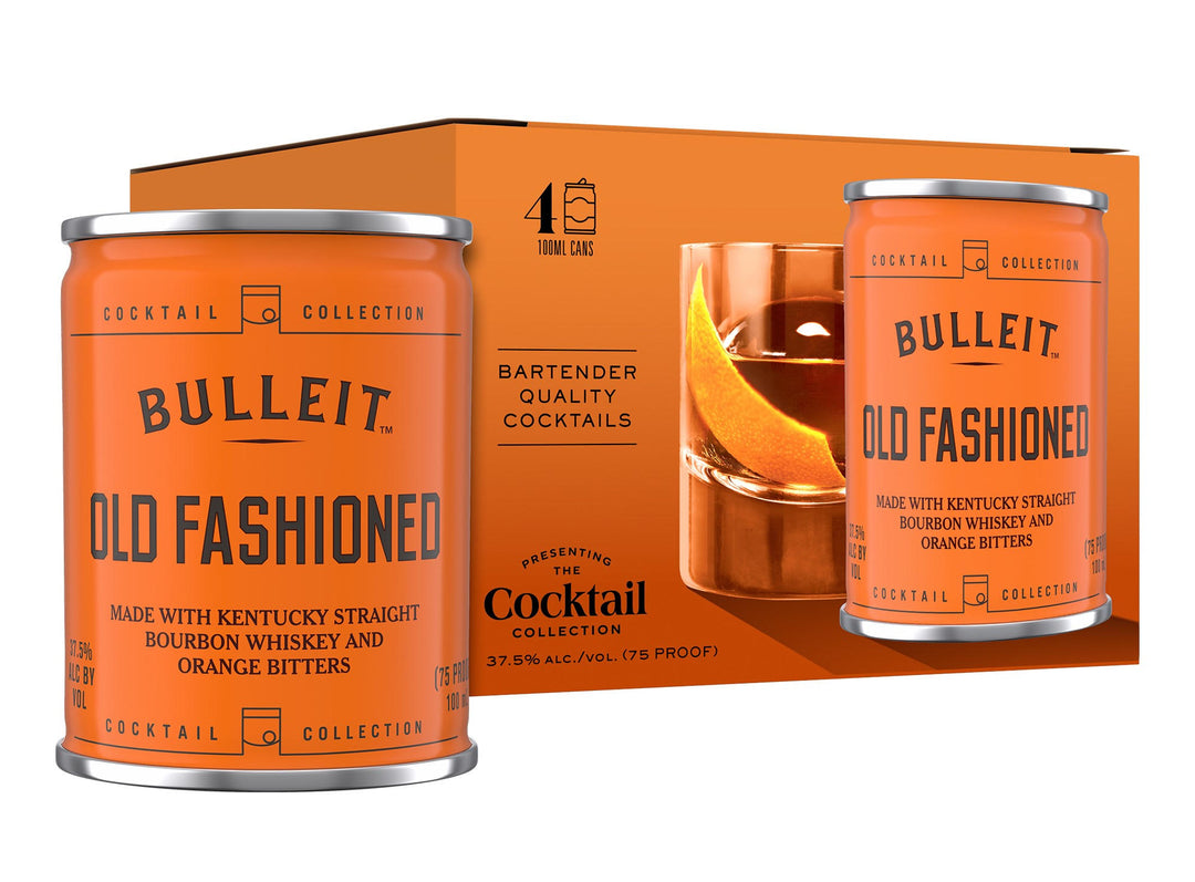 Bulleit Old Fashioned Canned Cocktail 4Pk