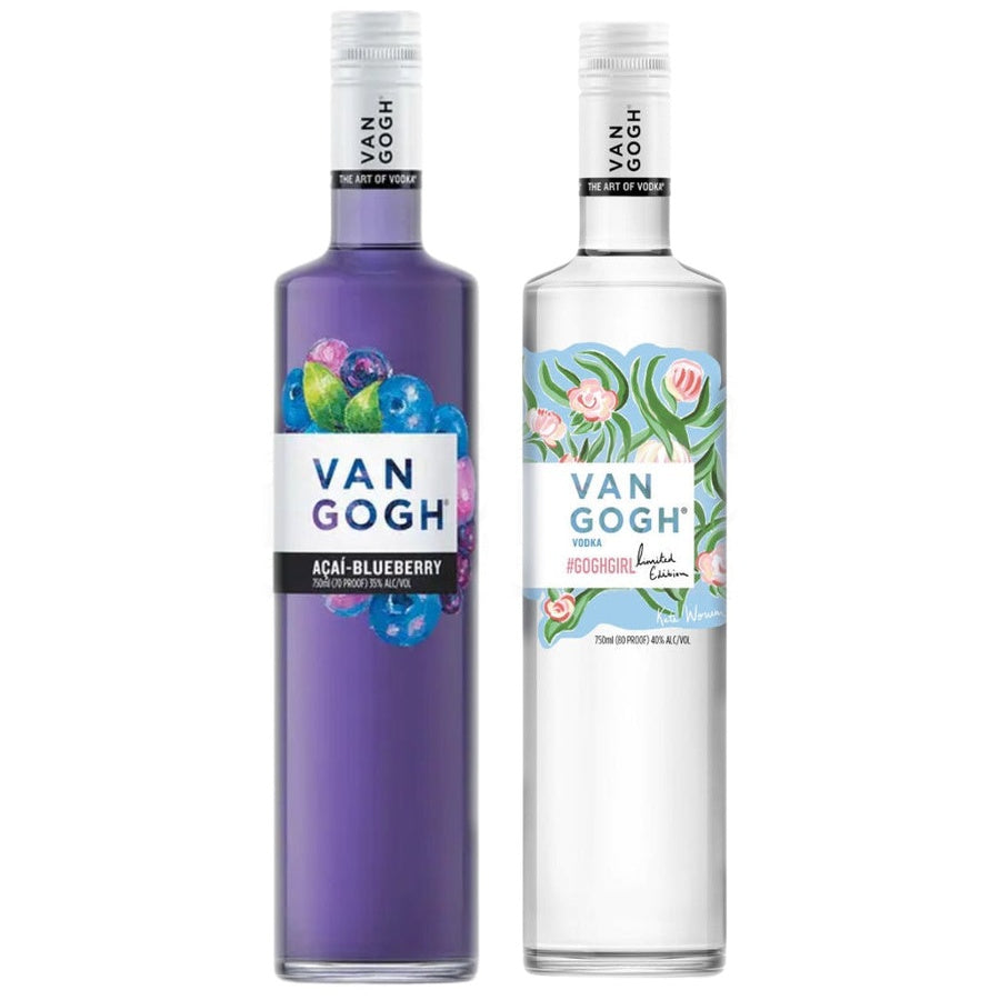 Van Gogh Acai Blueberry Vodka and Van Gogh Goghgirl Vodka
