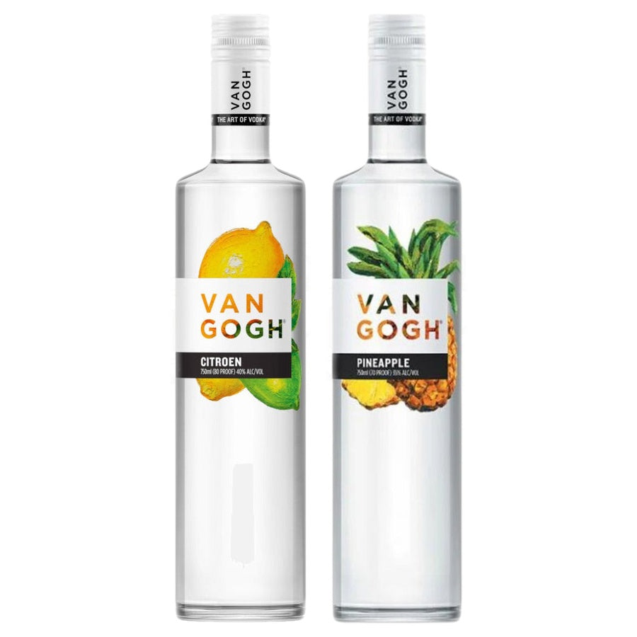 Van Gogh Citrus Flavored Vodka Citroen and Van Gogh Pineapple Flavored Vodka